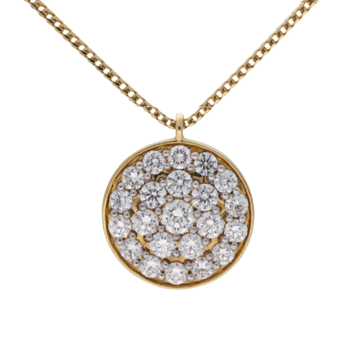 Appleby Diamond Disk Pendant (0.5ct) - Appleby Jewellers Dublin