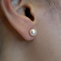Freshwater Pearl Earring Studs (7mm) - Appleby Jewellers Dublin