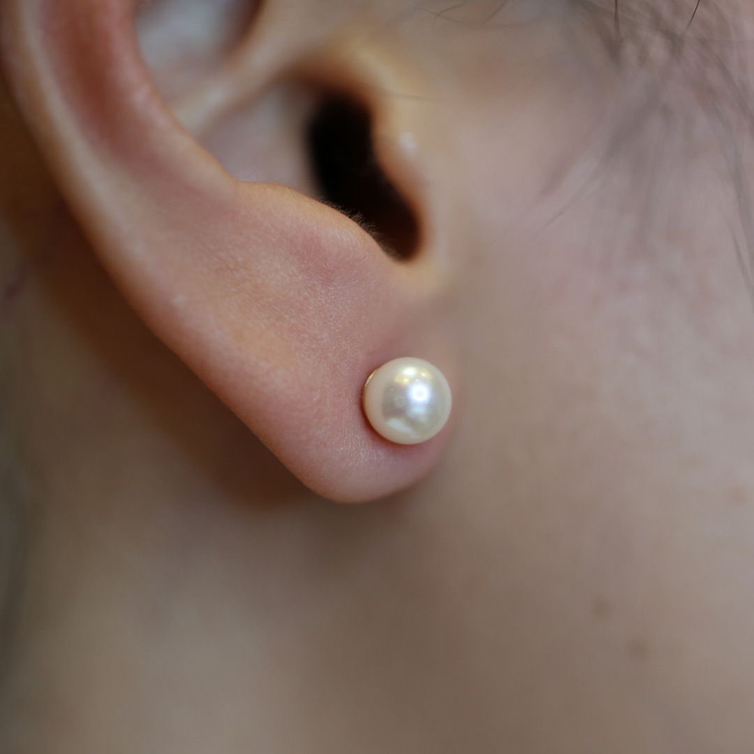 Freshwater Pearl Earring Studs (7mm) - Appleby Jewellers Dublin