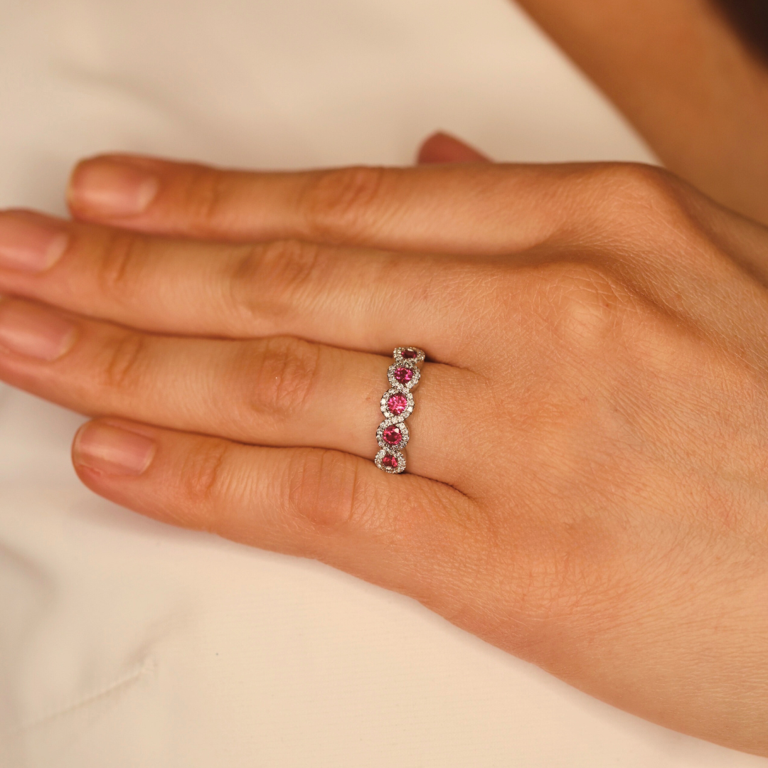 The "Presence" with Ruby and Diamond, Yellow Gold - Appleby Jewellers Dublin
