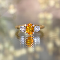 Tangerine Sapphire Ring - Appleby Jewellers Dublin