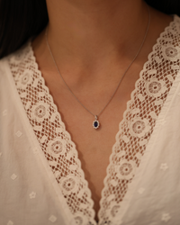 Blue Sapphire & Diamond Halo - Appleby Jewellers Dublin