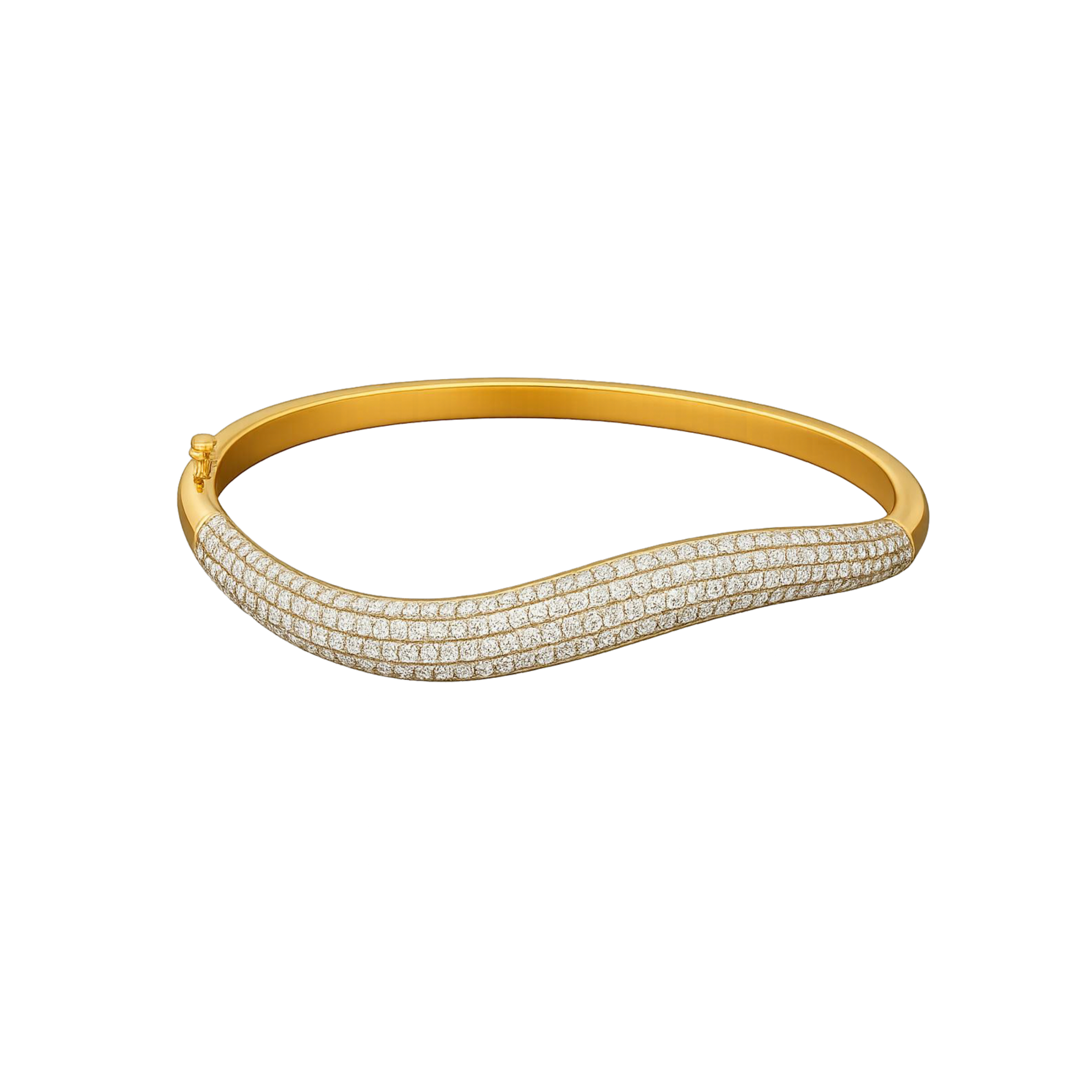 The Wave Diamond Bangle - Appleby Jewellers Dublin