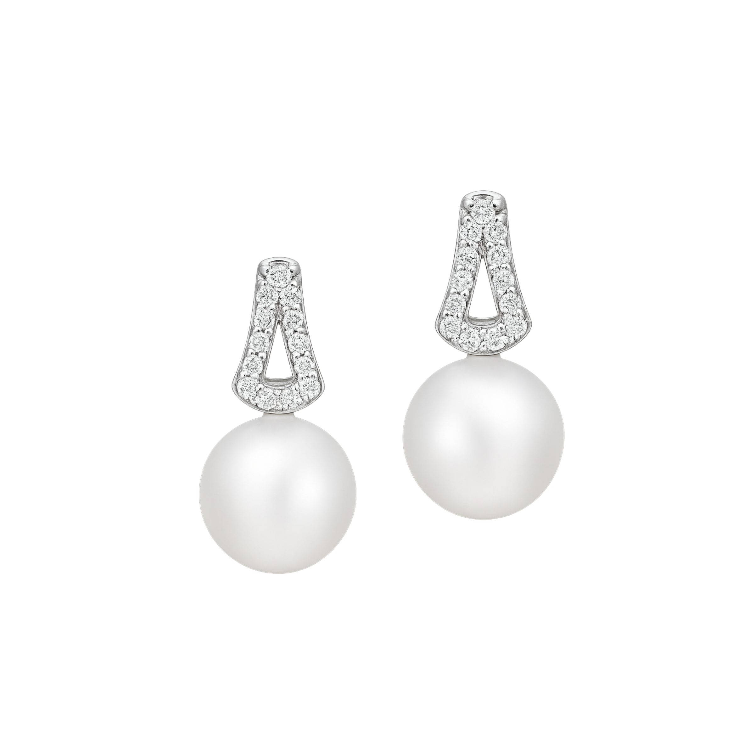 Diamond & Pearl Drop Earrings - Appleby Jewellers Dublin