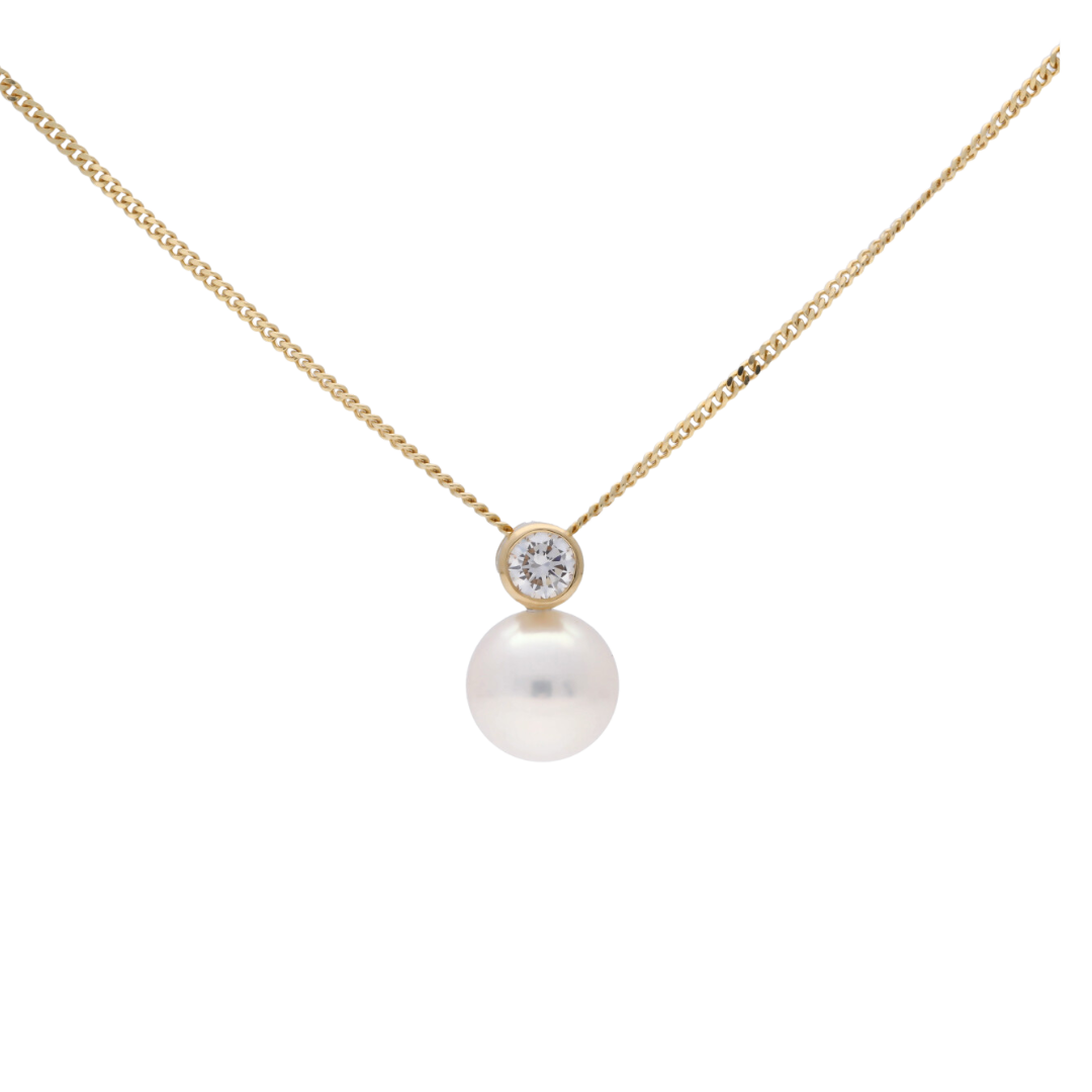 Pearl & Diamond Pendant - Appleby Jewellers Dublin