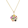 Multi-Coloured Sapphire Pendant