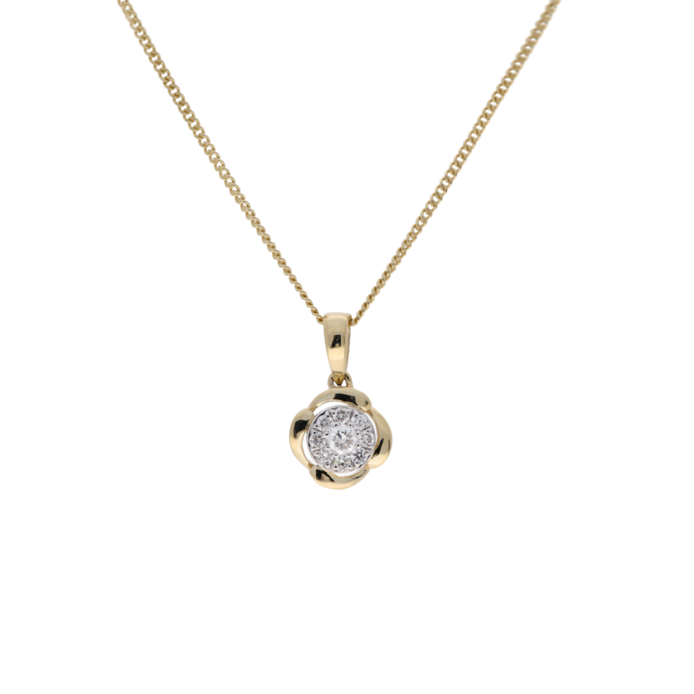 Diamond Fluer Pendant