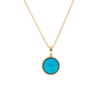 Round Turquoise Pendant - Appleby Jewellers Dublin