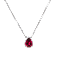 Pink Tourmaline & Diamond Pendant - Appleby Jewellers Dublin