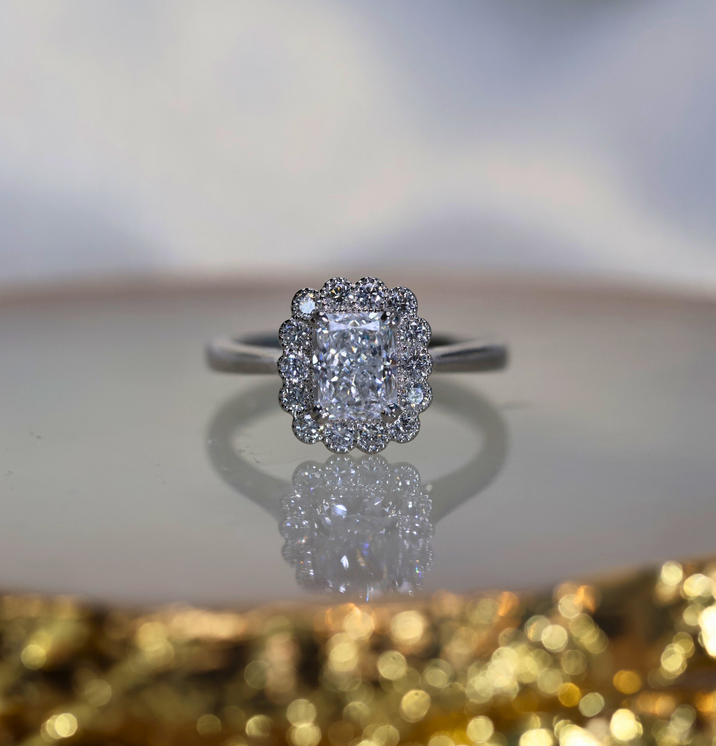 Kate Flower Radiant Cut - Appleby Jewellers Dublin