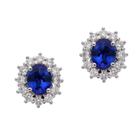 Blue Sapphire and Diamond Earrings - Appleby Jewellers Dublin