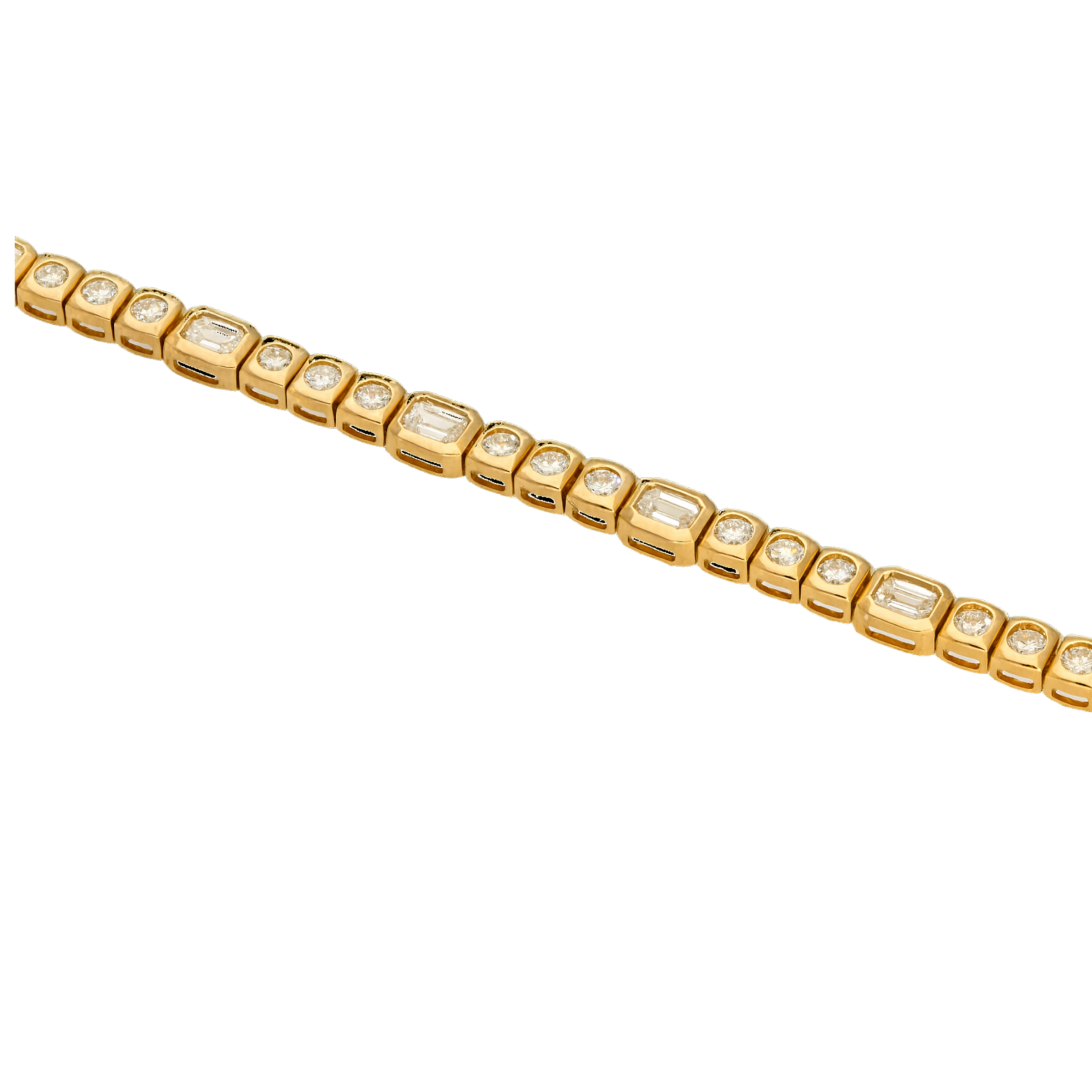 18ct Gold Bezel Set Diamond Bracelet - Appleby Jewellers Dublin