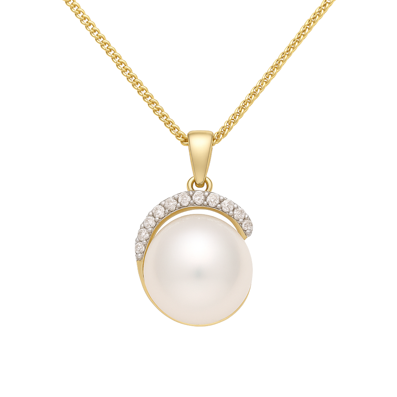 Halo Pearl Pendant