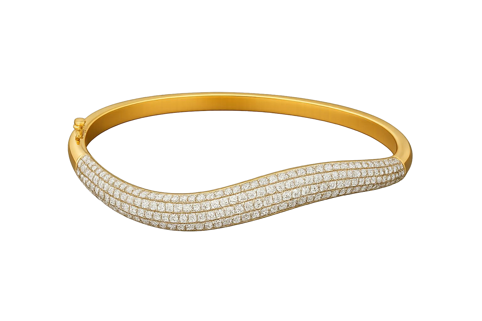 The Wave Diamond Bangle - Appleby Jewellers Dublin