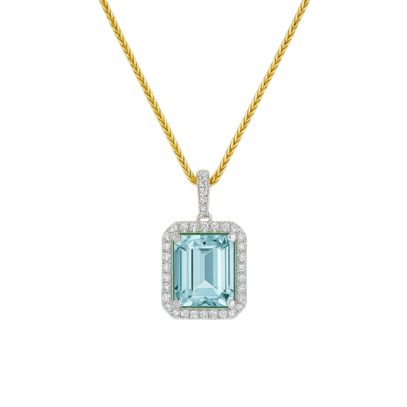 The Azure Grace Aquamarine Pendant - Appleby Jewellers Dublin