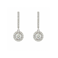 Diamond Drop Hoops - Appleby Jewellers Dublin