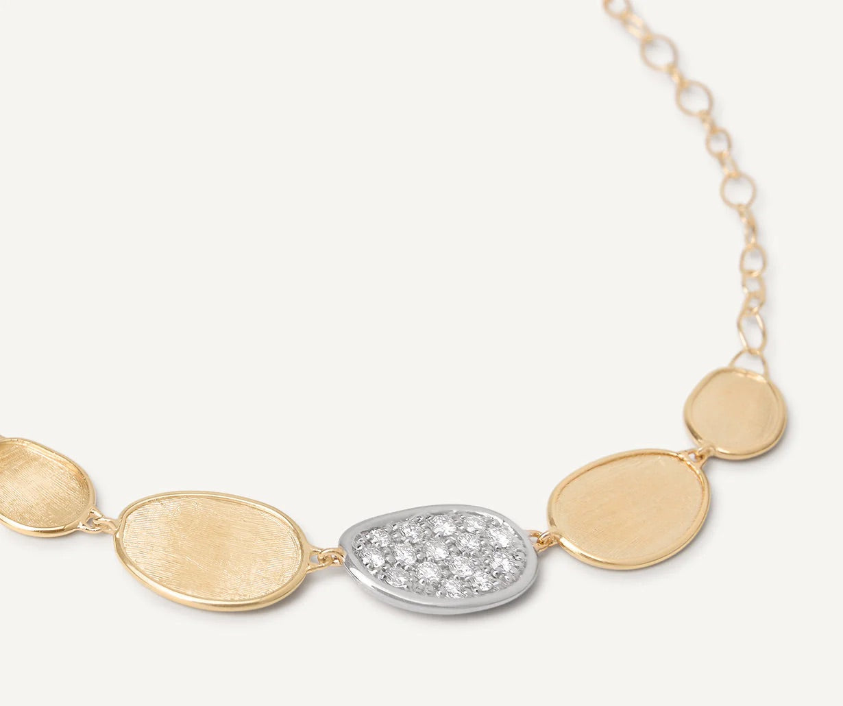 LUNARIA Collection 18ct Yellow Gold and Diamond Petite Half Collar Necklace - Appleby Jewellers Dublin