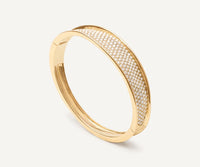 LUNARIA ALTA  18ct yellow gold bangle with diamonds - Appleby Jewellers Dublin