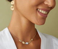 LUNARIA Collection 18ct Yellow Gold and Diamond Petite Half Collar Necklace - Appleby Jewellers Dublin