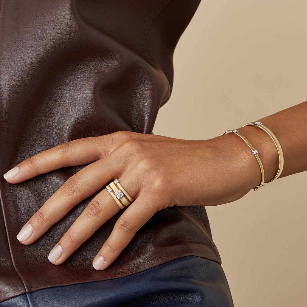 MASAI Three-band diamond pavé ring - Appleby Jewellers Dublin