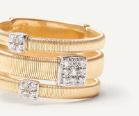 MASAI Three-band diamond pavé ring - Appleby Jewellers Dublin