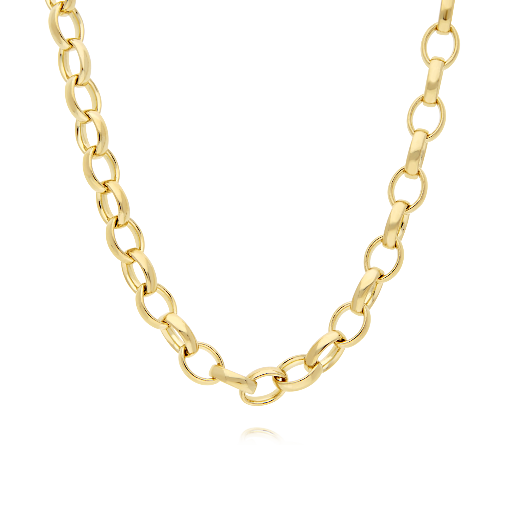 9ct Gold Oval Link Belcher Neckchain - Appleby Jewellers Dublin