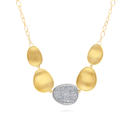18ct Gold and Diamond "Lunaria" Necklace Marco Bicego