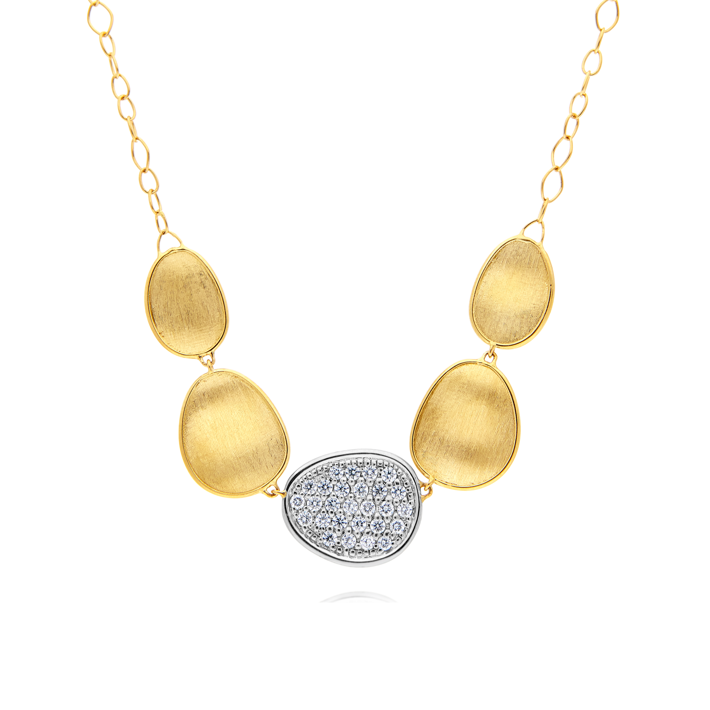 18ct Gold and Diamond "Lunaria" Necklace Marco Bicego