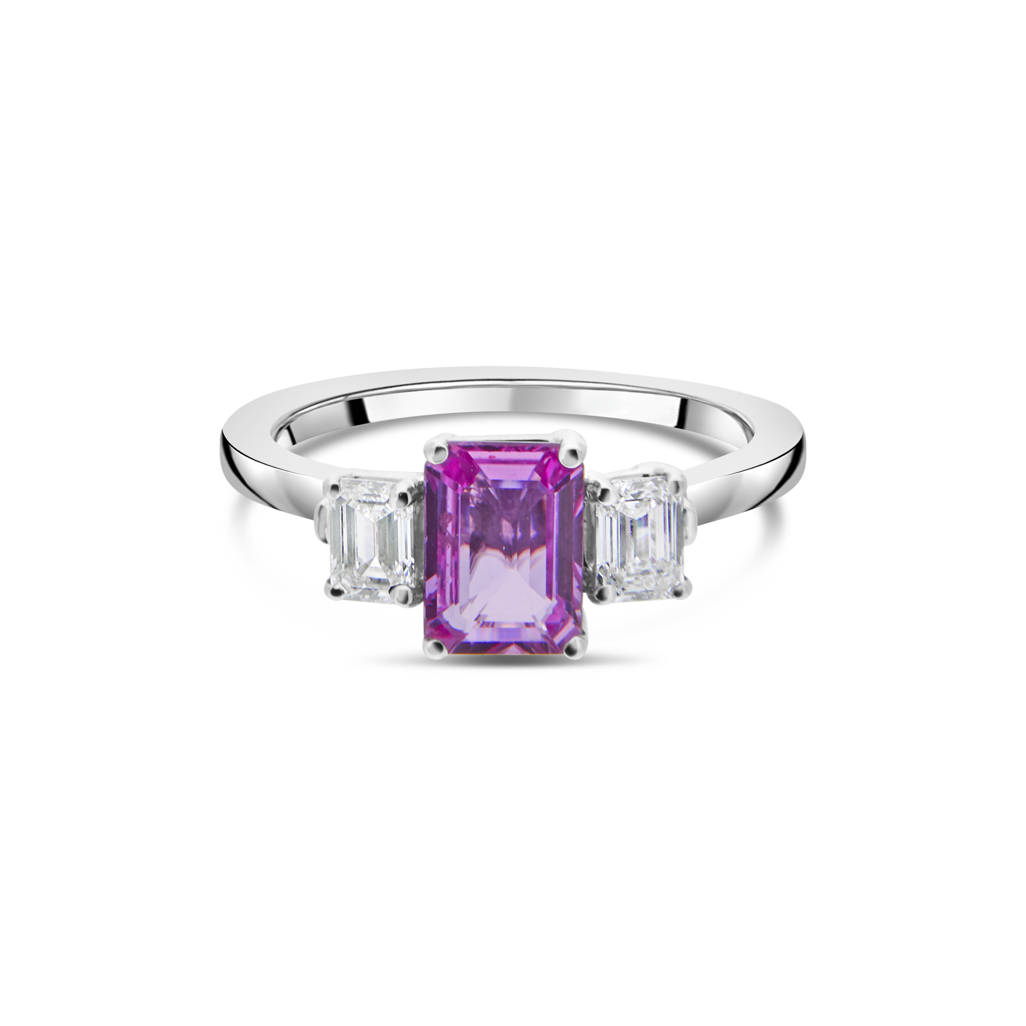 Pink Sapphire and Diamond Trilogy - Appleby Jewellers Dublin