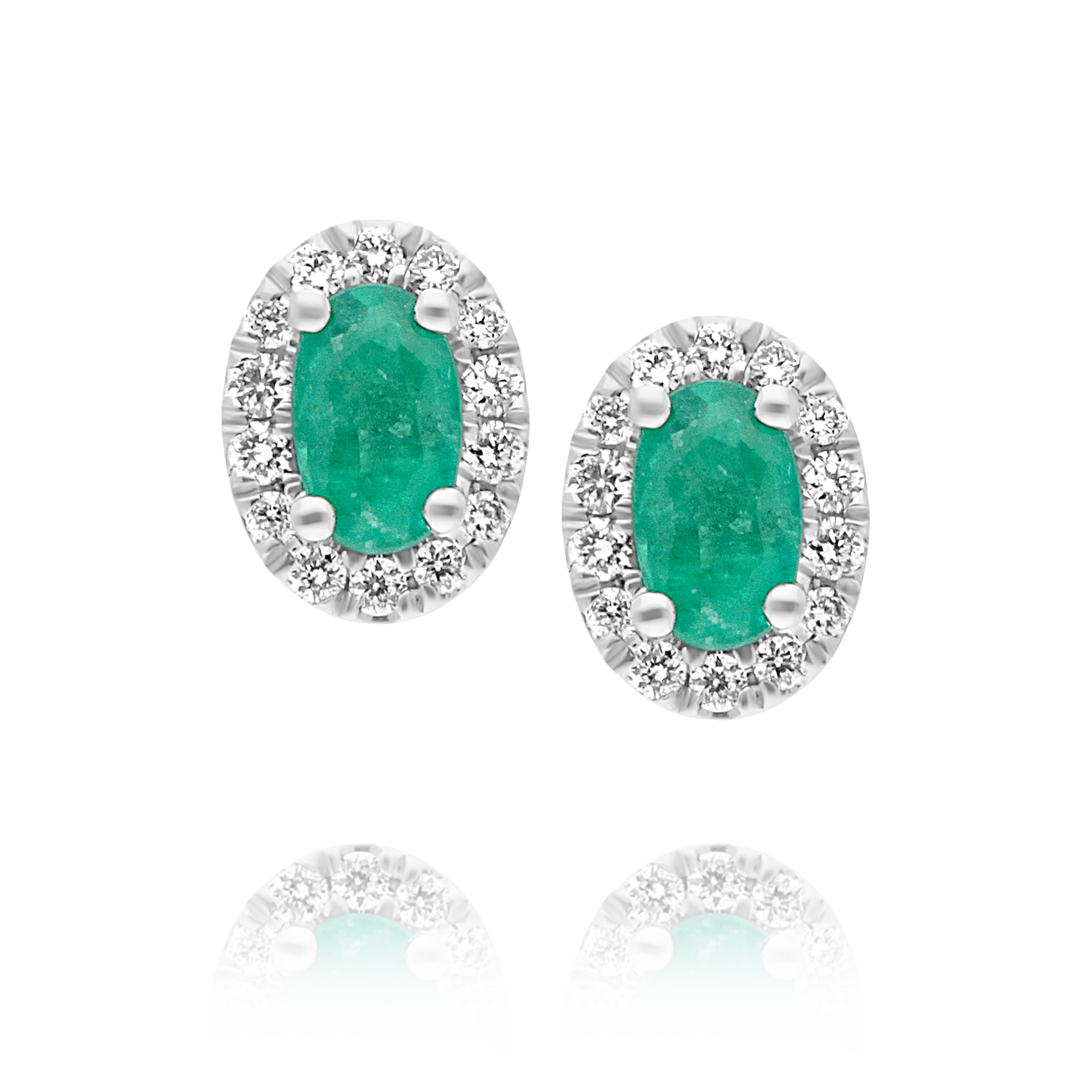 Emerald and Diamond Earrings - Appleby Jewellers Dublin