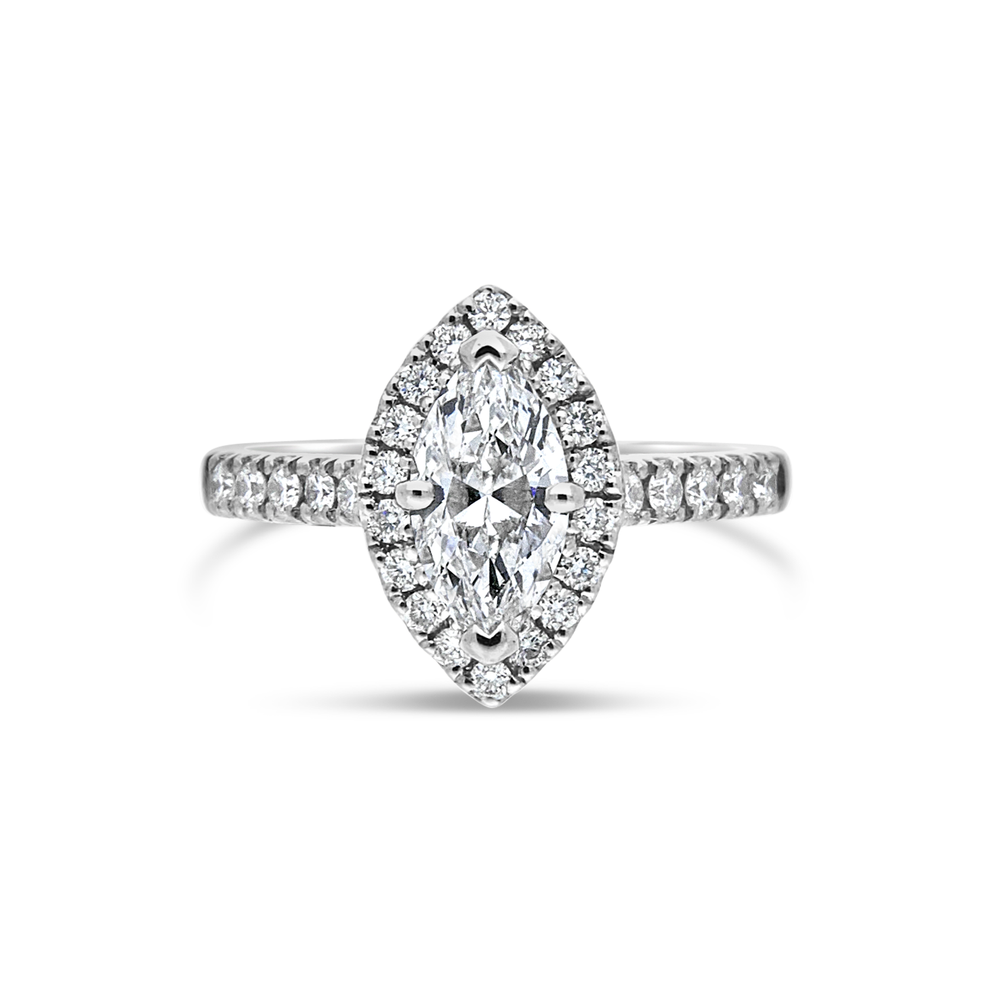 The "Corinne" Marquise Diamond, Diamond Set Band - Appleby Jewellers Dublin
