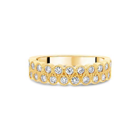 18ct Yellow Gold and Diamond Dress Ring
