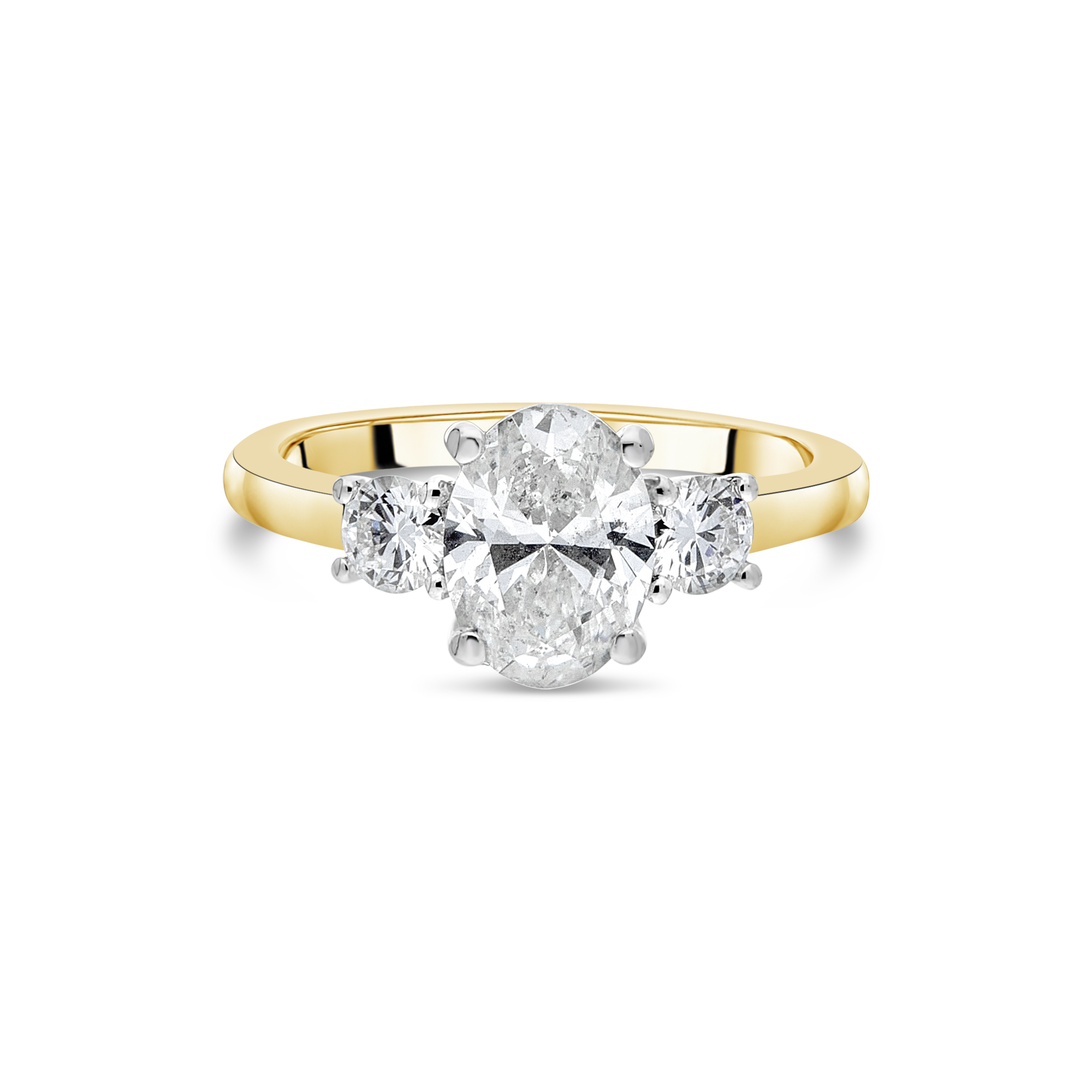 The "Tulip" with Oval Diamond, Yellow Gold - Appleby Jewellers Dublin
