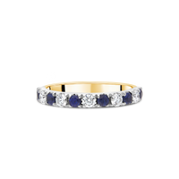 Sapphire and Diamond Ring, Yellow Gold and Platinum - Appleby Jewellers Dublin
