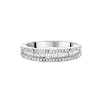 Platinum "Extravagance" Round and Baguette Diamond Pavé-set Ring - Appleby Jewellers Dublin