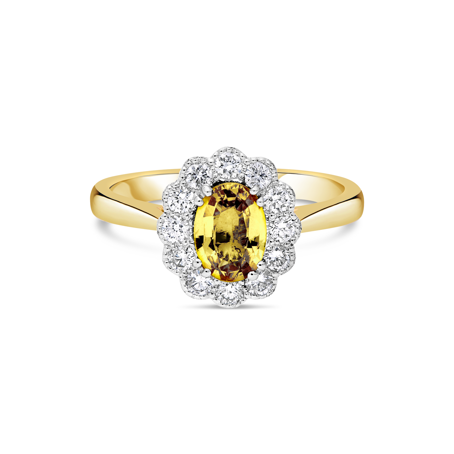 The "Kate" Flower Yellow Sapphire and Diamond Ring