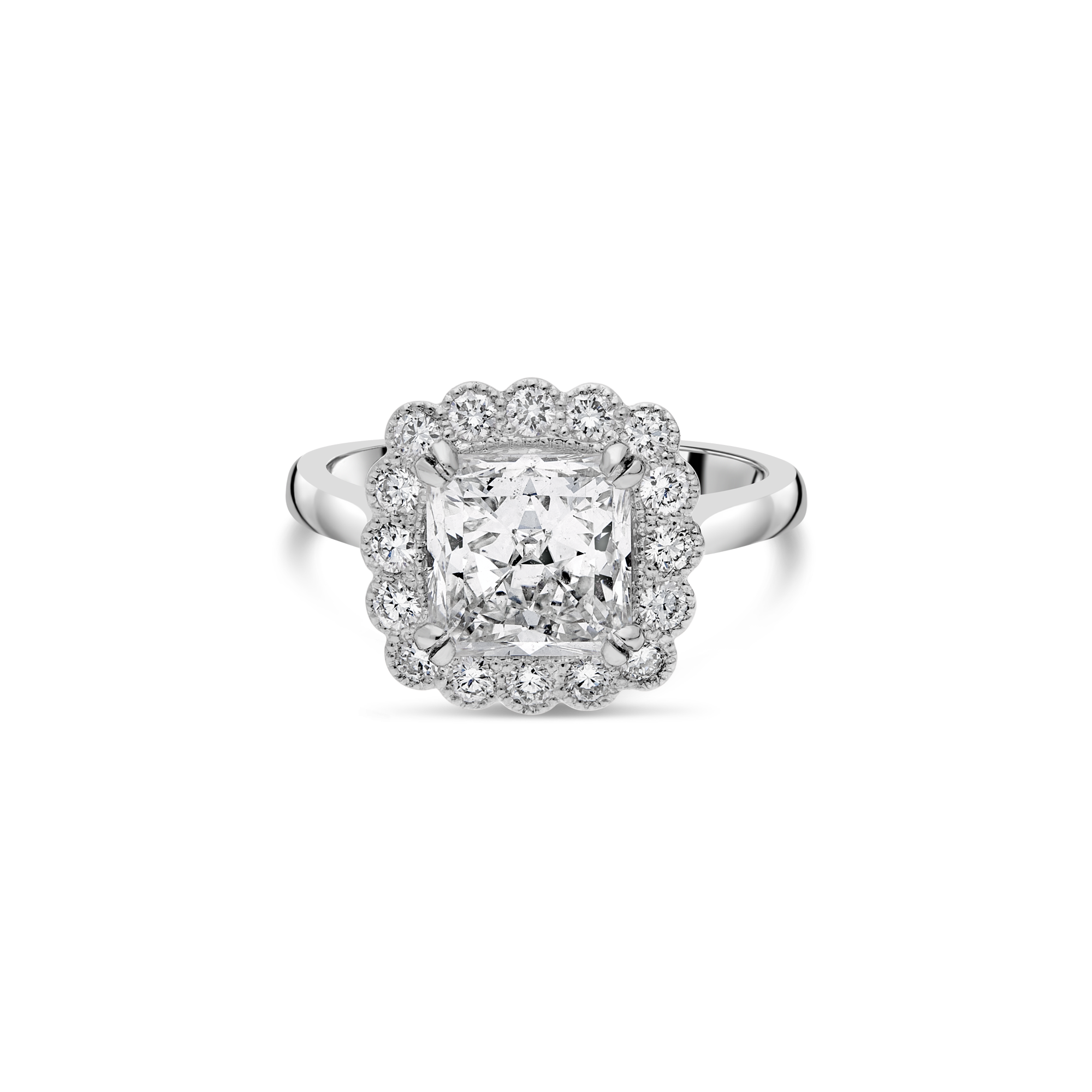Kate Flower Ring (Radiant Cut) - Appleby Jewellers Dublin