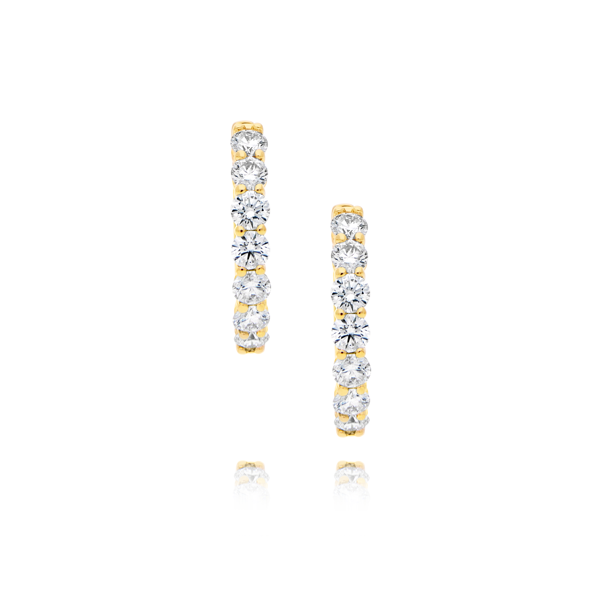 18ct Diamond Hoop Earrings - Appleby Jewellers Dublin