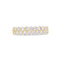 18ct 2-Row Diamond Ring - Appleby Jewellers Dublin