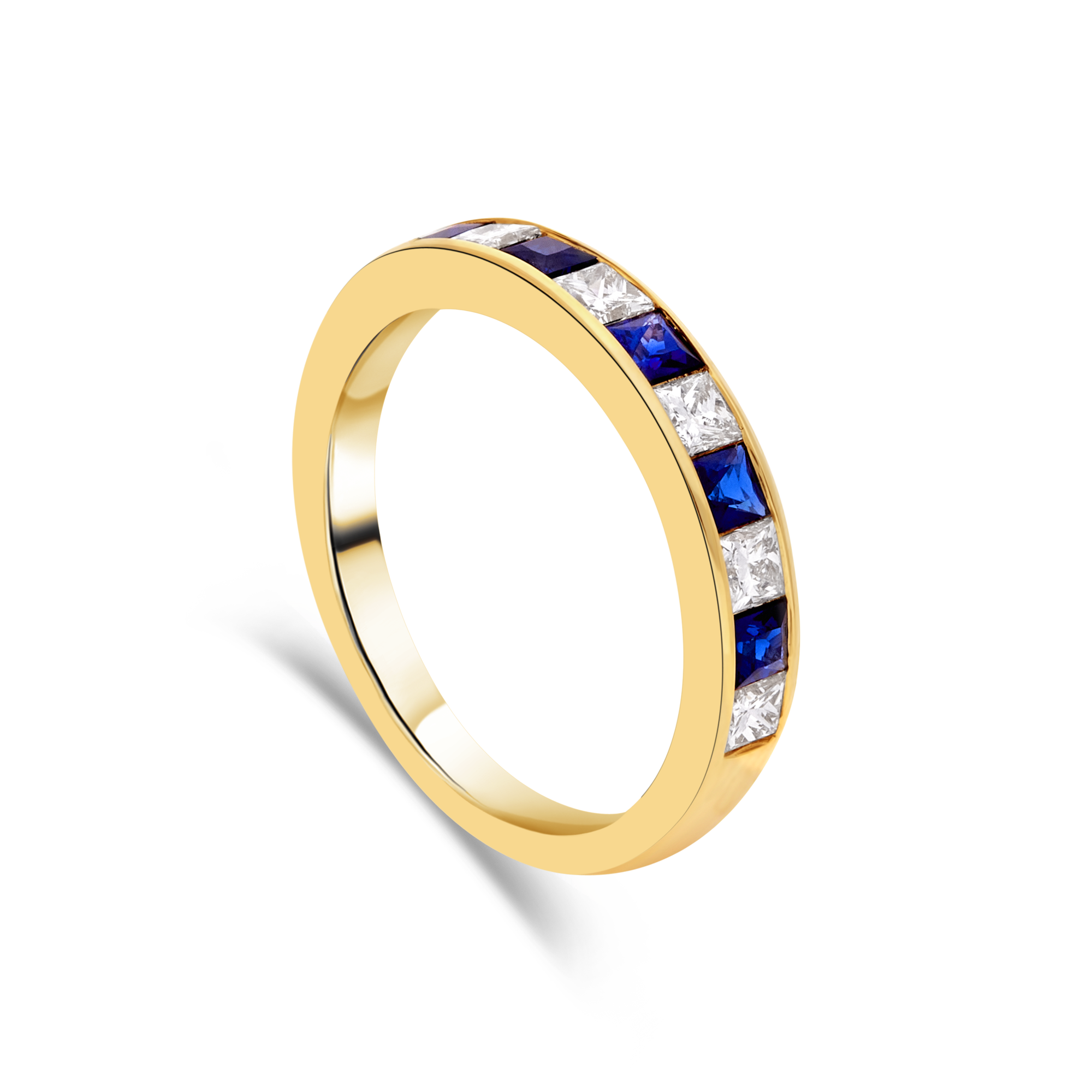 18ct Sapphire and Diamond Channel Eternity Ring - Appleby Jewellers Dublin