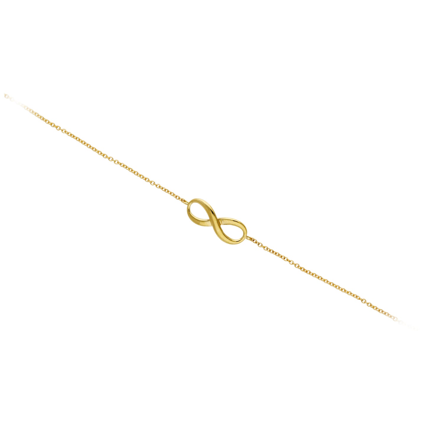 18ct Yellow Gold Infinity Bracelet
