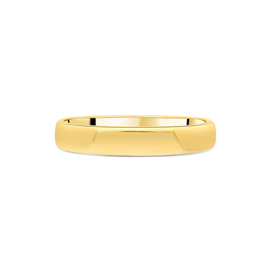 Yellow Gold 4mm Heavy-Weight Comfort Fit Gents Wedding Band