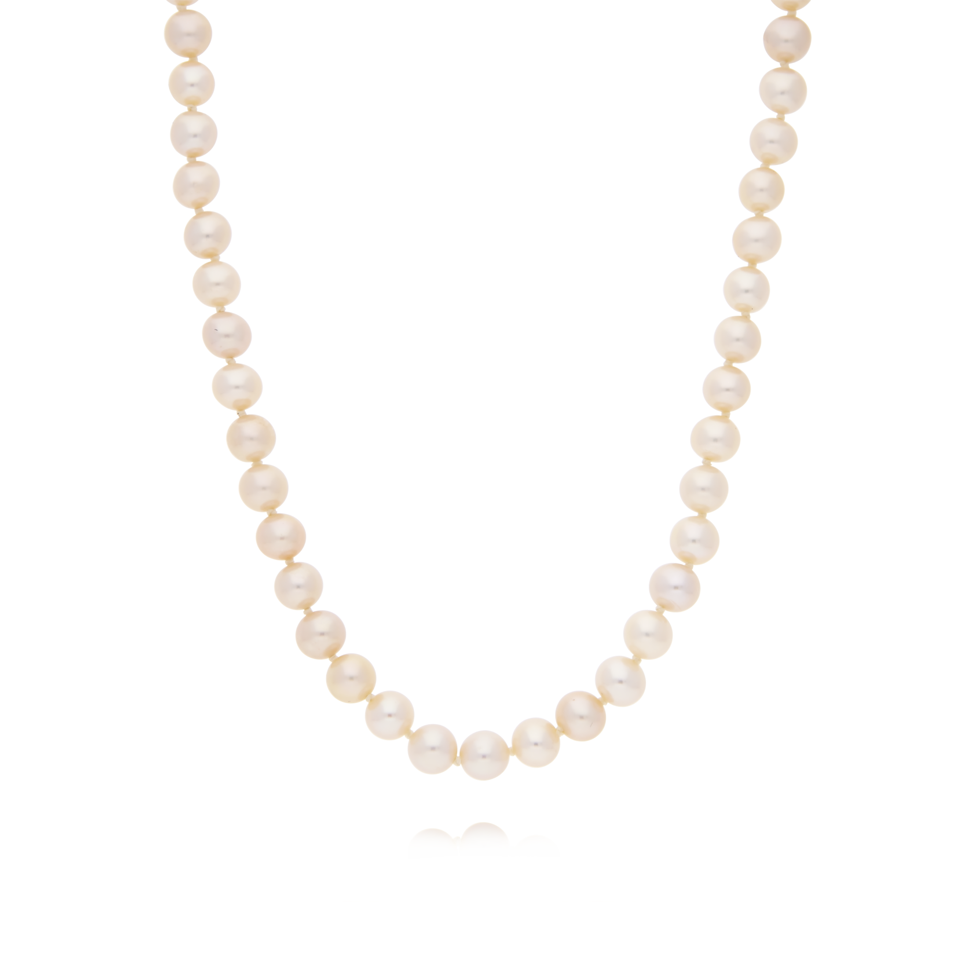 Classic Pearl Strand Necklace - Yellow Gold Clasp