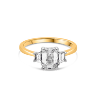 Tranquility - Emerald & Trapeze Diamonds