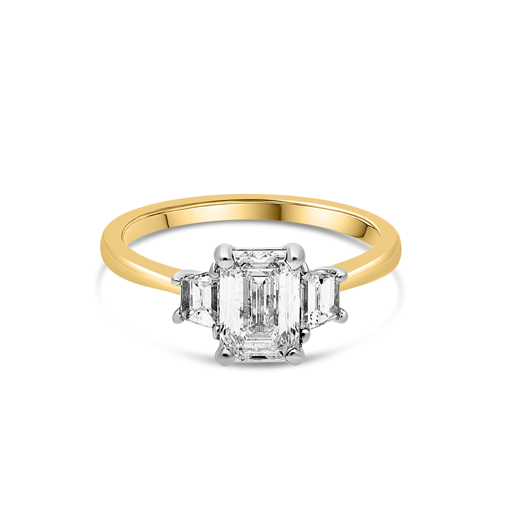 Tranquility - Emerald & Trapeze Diamonds