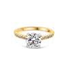 J'adore Engagement Ring with Side Diamonds