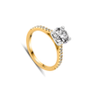 J'adore Engagement Ring with Side Diamonds