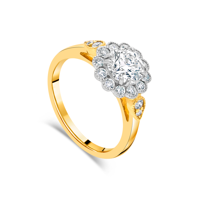 The Coco - 1.00ct Halo Ring - Appleby Jewellers Dublin