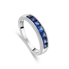 Channel Set Sapphire Ring