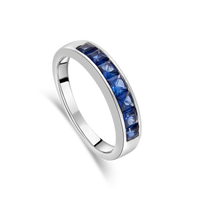 Channel Set Sapphire Ring